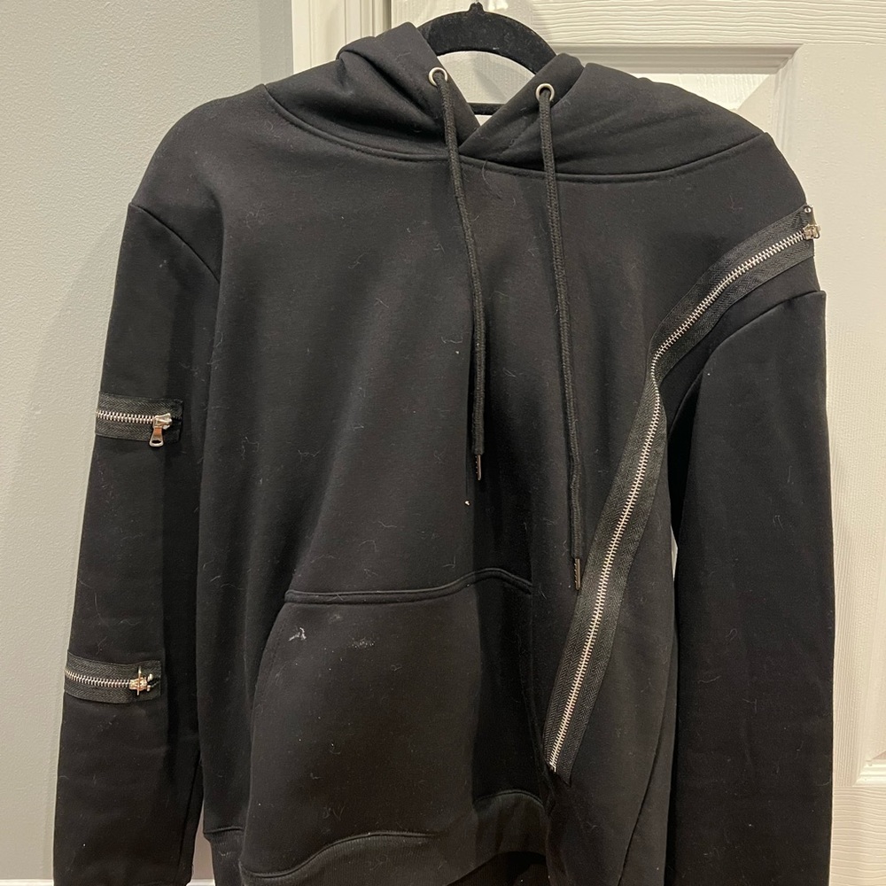 LF black zipper hoodie